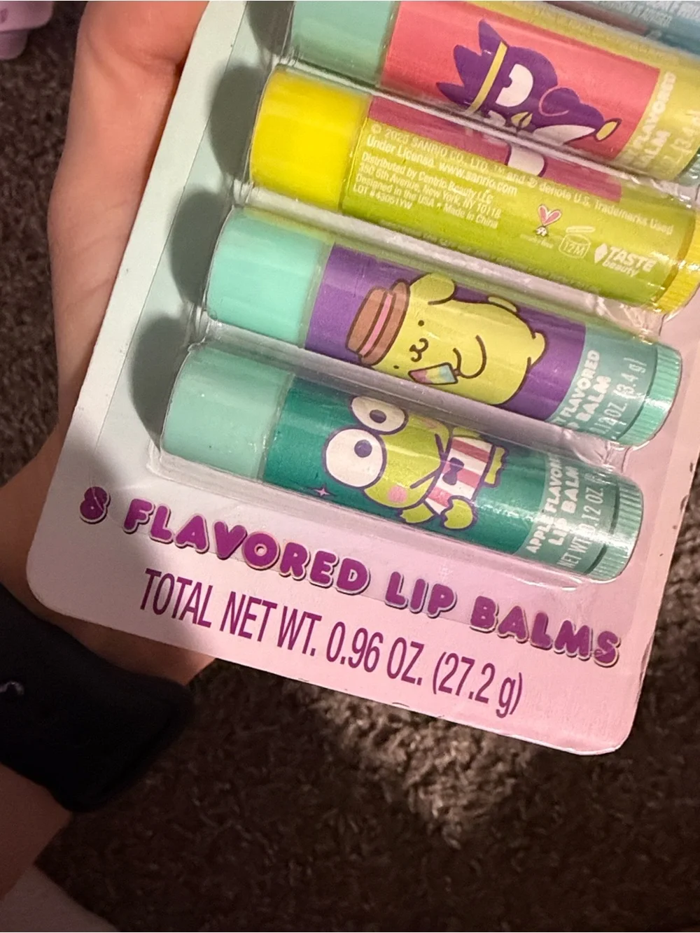 Hello Kitty and Friends 8-Pack Flavored Lip Balms - Multi Color